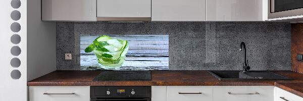 Rivestimento parete cucina con motivo Acqua di cetriolo