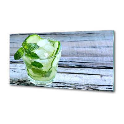 Rivestimento parete cucina con motivo Acqua di cetriolo