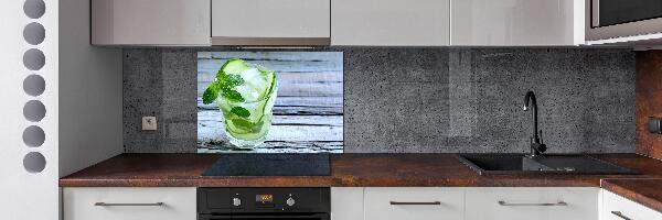 Rivestimento parete cucina con motivo Acqua di cetriolo