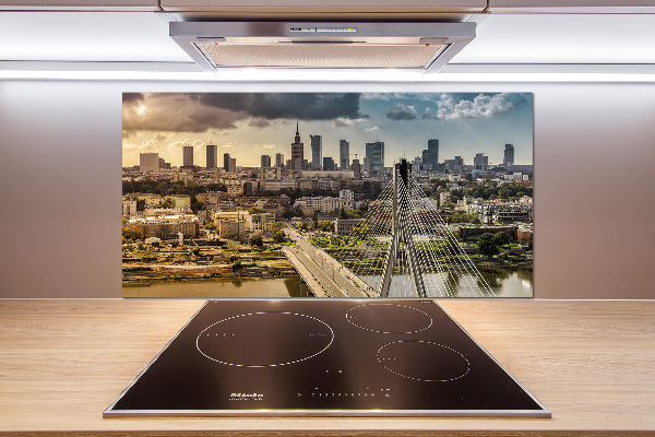 Pannello paraschizzi cucina con stampa raffigurante Varsavia, Polonia