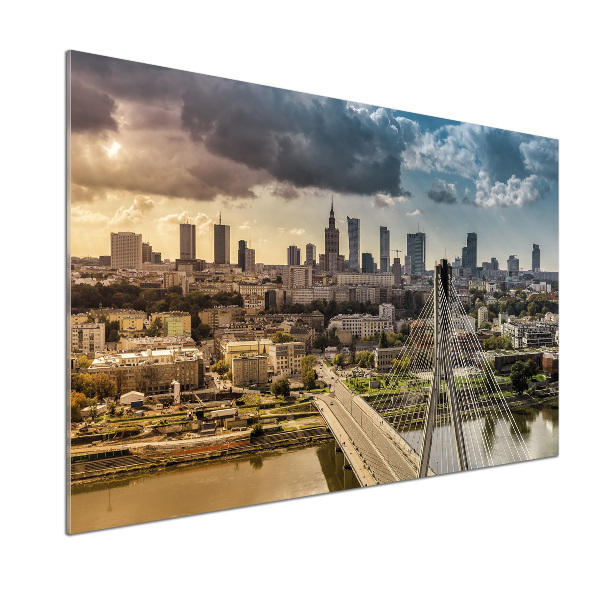 Pannello paraschizzi cucina con stampa raffigurante Varsavia, Polonia