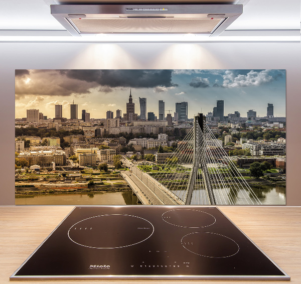 Pannello paraschizzi cucina con stampa raffigurante Varsavia, Polonia