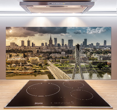 Pannello paraschizzi cucina con stampa raffigurante Varsavia, Polonia