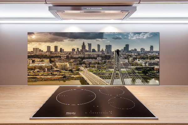 Pannello paraschizzi cucina con stampa raffigurante Varsavia, Polonia