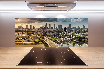 Pannello paraschizzi cucina con stampa raffigurante Varsavia, Polonia