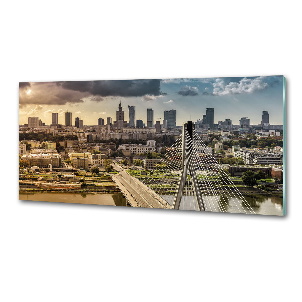 Pannello paraschizzi cucina con stampa raffigurante Varsavia, Polonia