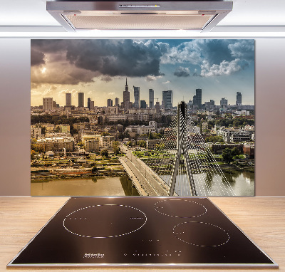 Pannello paraschizzi cucina con stampa raffigurante Varsavia, Polonia