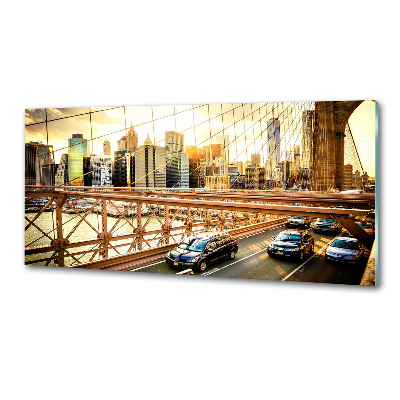 Rivestimento parete cucina con stampa del Ponte di Brooklyn