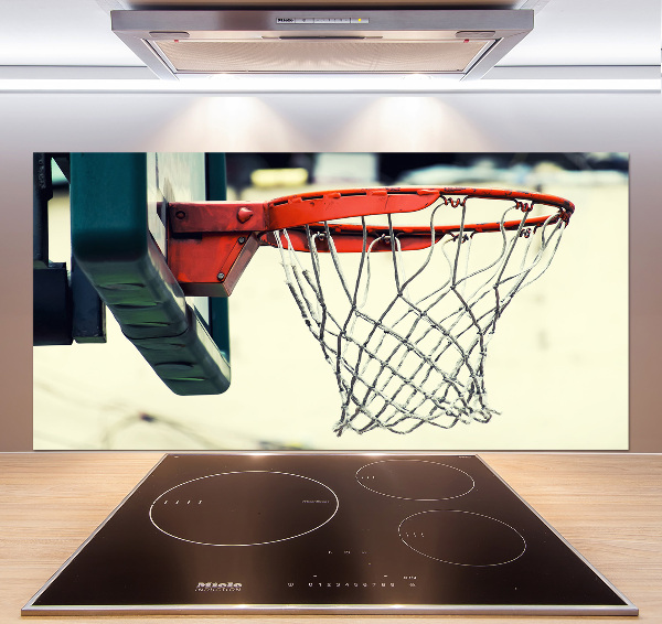 Rivestimento parete cucina con motivo a tema pallacanestro