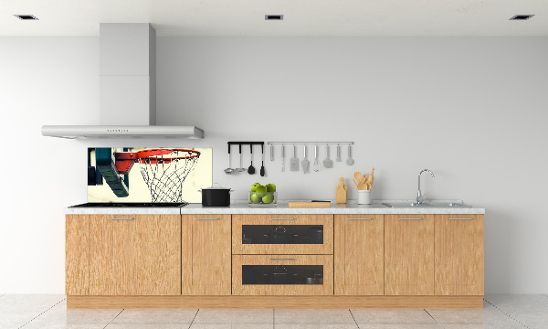 Rivestimento parete cucina con motivo a tema pallacanestro