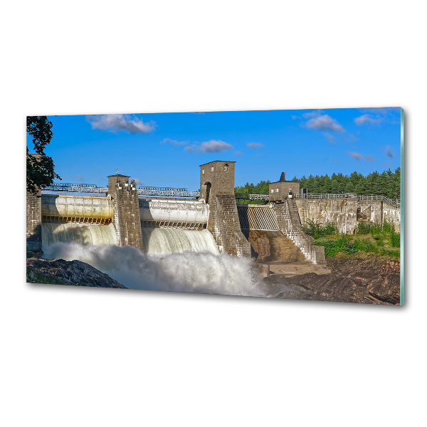 Pannello paraschizzi cucina con diga idraulica integrata