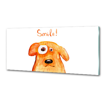 Pannello paraschizzi cucina con motivo a cane