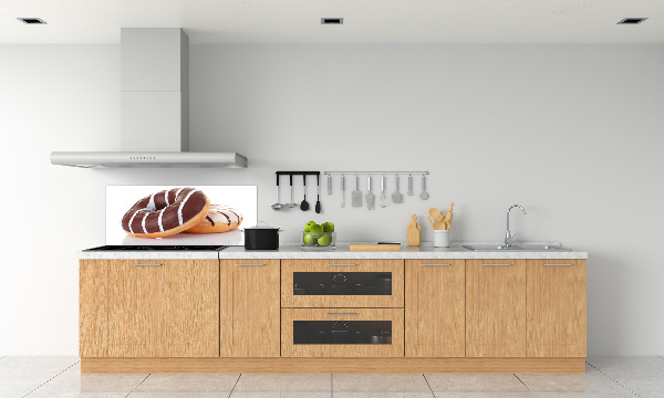 Pannello retrocucina con motivo di ciambelle al cioccolato