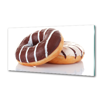 Pannello retrocucina con motivo di ciambelle al cioccolato