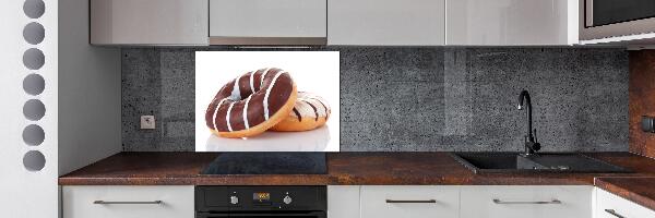 Pannello retrocucina con motivo di ciambelle al cioccolato