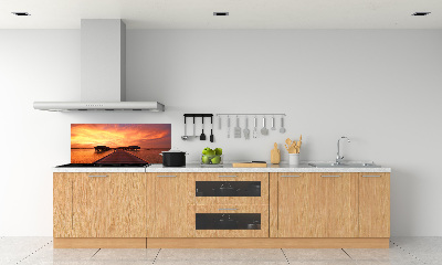 Rivestimento parete cucina in stile bungalow alle Maldive