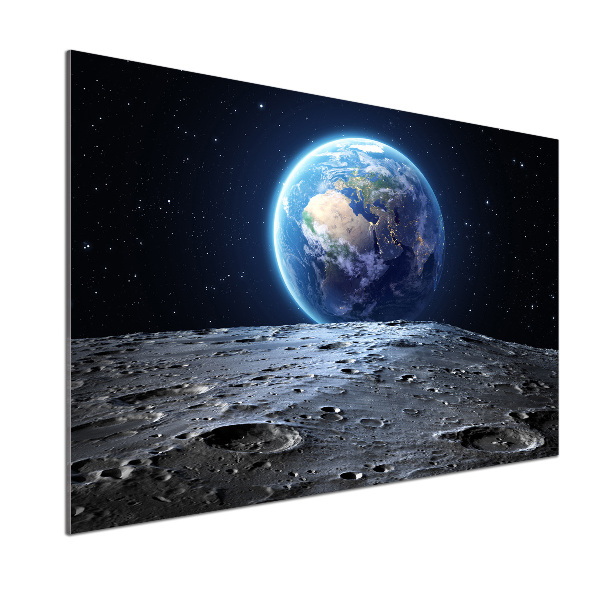 Rivestimento parete cucina con motivo Pianeta Terra