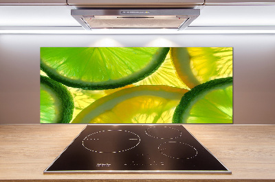 Rivestimento parete cucina con motivo limone e lime