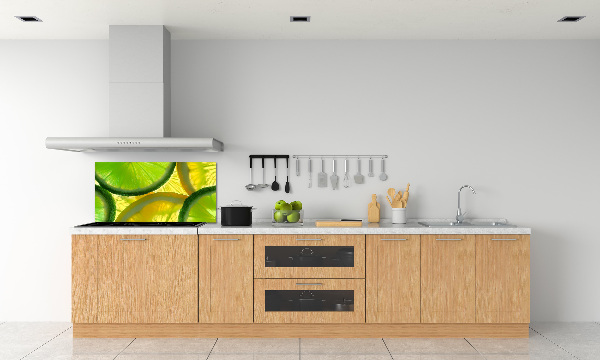 Rivestimento parete cucina con motivo limone e lime