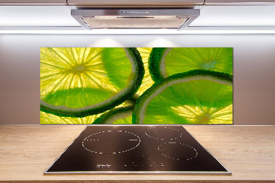 Pannello retrocucina in colore lime