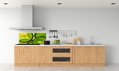 Pannello retrocucina in colore lime