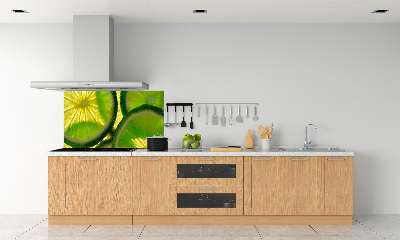 Pannello retrocucina in colore lime