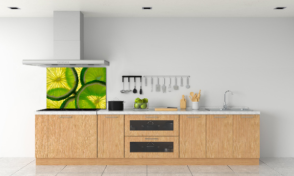 Pannello retrocucina in colore lime