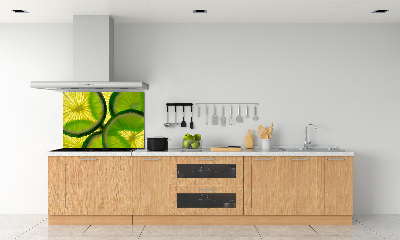 Pannello retrocucina in colore lime