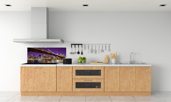 Rivestimento parete cucina con motivo Manhattan di notte
