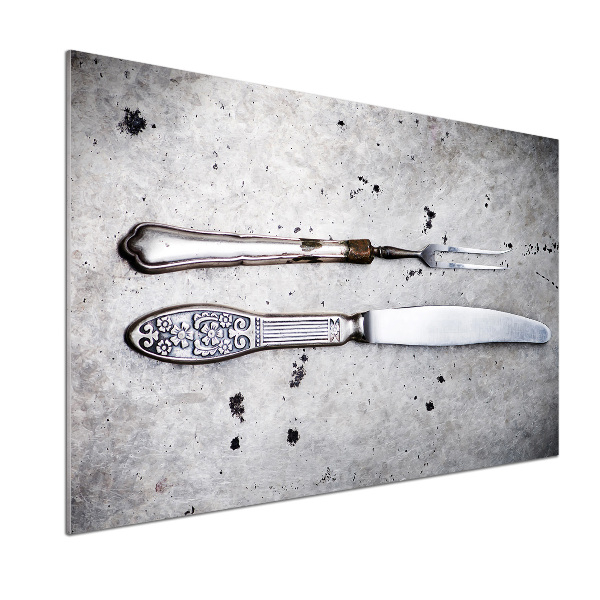 Pannello paraschizzi cucina con motivo posate