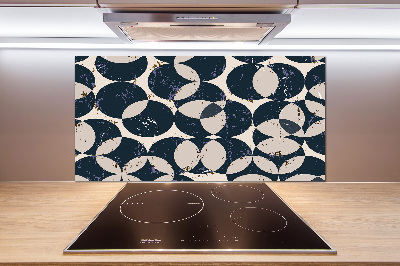 Rivestimento parete cucina con motivo geometrico