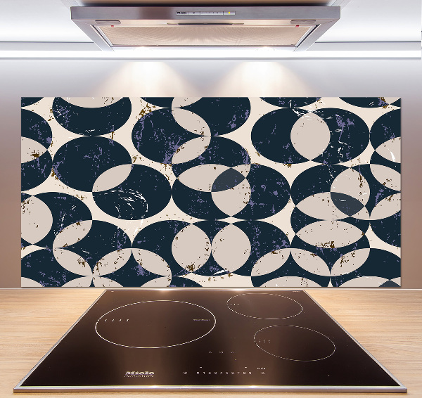 Rivestimento parete cucina con motivo geometrico