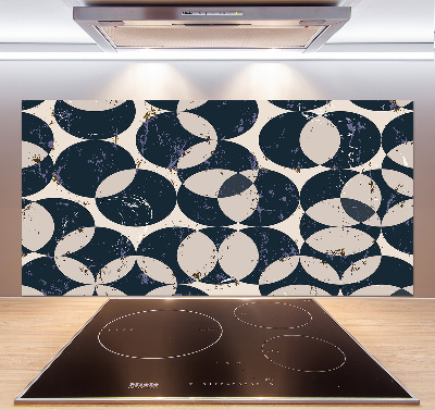 Rivestimento parete cucina con motivo geometrico