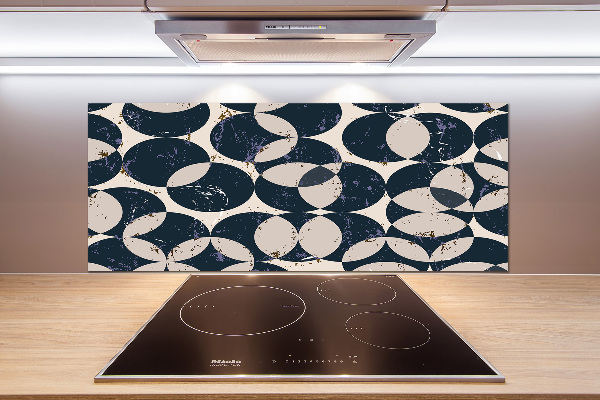 Rivestimento parete cucina con motivo geometrico