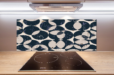 Rivestimento parete cucina con motivo geometrico