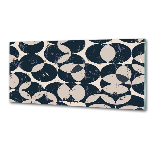 Rivestimento parete cucina con motivo geometrico