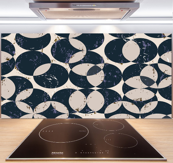 Rivestimento parete cucina con motivo geometrico