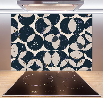 Rivestimento parete cucina con motivo geometrico