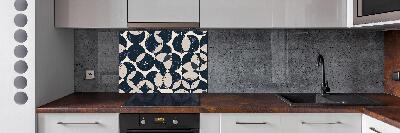 Rivestimento parete cucina con motivo geometrico