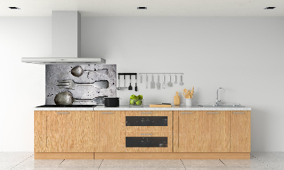 Rivestimento parete cucina con motivo a posate per cucina