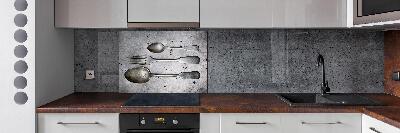Rivestimento parete cucina con motivo a posate per cucina