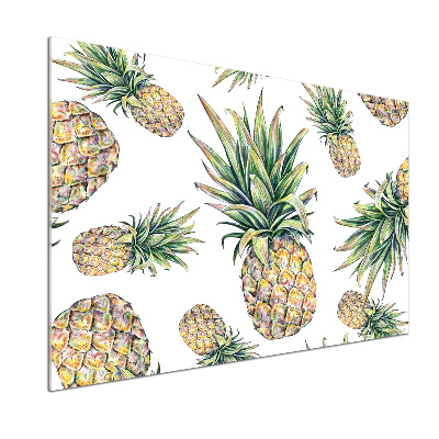 Rivestimento parete cucina con motivo ananas