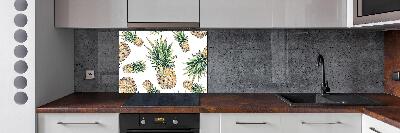 Rivestimento parete cucina con motivo ananas