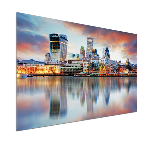 Pannello retrocucina con panorama di Londra