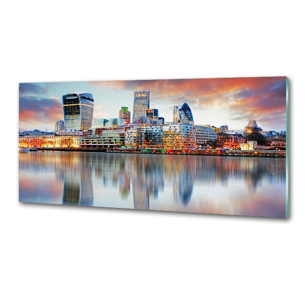 Pannello retrocucina con panorama di Londra