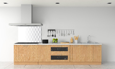 Rivestimento parete cucina con motivo a sfondo esagonale