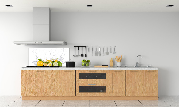 Pannello retrocucina con motivo di agrumi e acqua