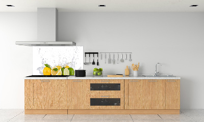 Pannello retrocucina con motivo di agrumi e acqua