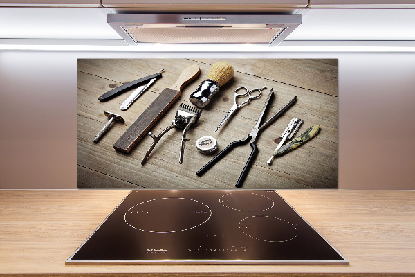 Rivestimento parete cucina per parrucchiere uomo