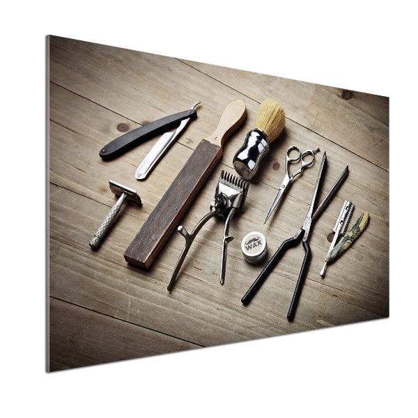 Rivestimento parete cucina per parrucchiere uomo